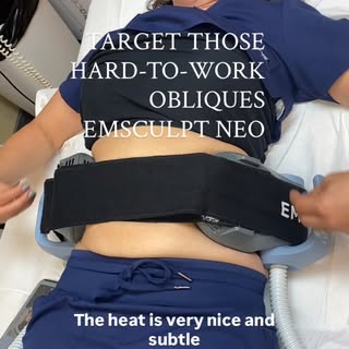 Oblique muscles can be some of the hardest muscles to isolate and strengthen—but EMSCULPT NEO makes 