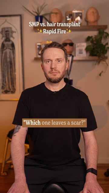 Scalp micropigmentation vs a hair transplant, rapid fire. 

Which one leaves a scar? Transplant, eve