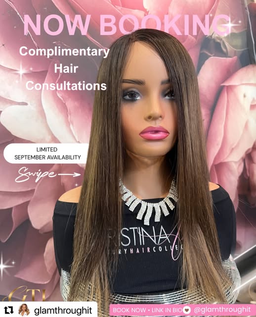 #Repost @glamthroughit 
・・・ 
@christinaannhairboutique 

September books are OPEN, Gorgeous! 🎀✨ 

I