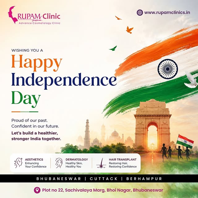 A Healthier & More Confident India! 🇮🇳
On this Independence Day, Rupam Clinic celebrates the freed