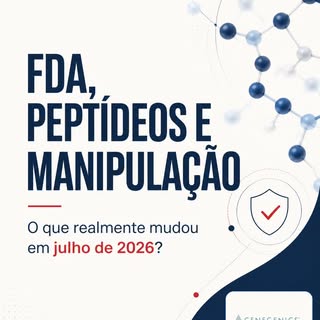FDA, peptídeos e manipulação: o que realmente mudou?

Em24 de julho de2026, um comité consultivo da 