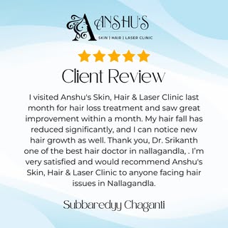 ✨ Say goodbye to hair fall & hello to healthy hair! ✨

At Anshu’s Skin, Hair & Laser Clinic, Nallaga