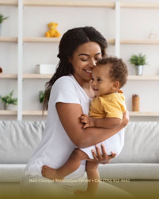 Four months after her baby was born, she started finding clumps of hair on her pillow every morning.