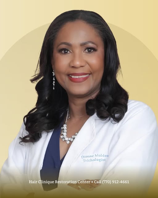 ✨ Dionne Lindsay Molden is the founder of Hair Clinique Restoration Center, a certified Trichologist
