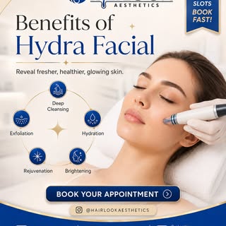 At HairLOOK Aesthetics, we offer personalized facial and glow treatments designed to refresh, hydrat