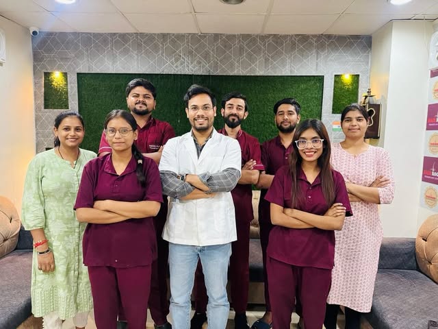 Teamwork divides the task and multiplies the success.#Hair transplant team#meerut#dr Aamir