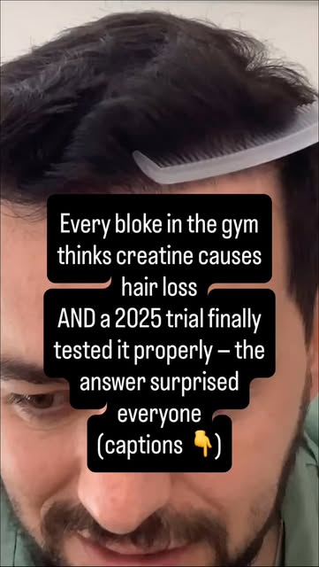 The creatine-baldness myth has been passed around gyms for over a decade. Here’s where it actually c