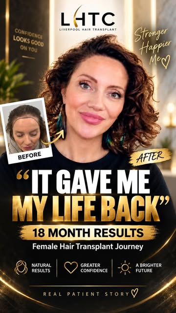 “As a woman, it’s very difficult to talk about hair loss.”

That’s Katie — 18 months on from her hai