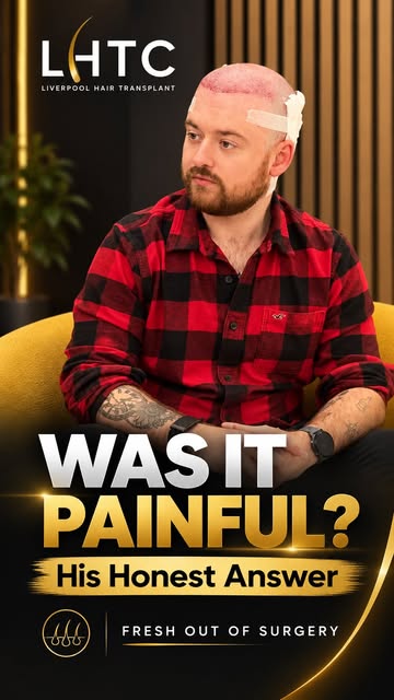 “The first five minutes sucked a bit. I can’t lie.”

We asked him how the procedure actually felt — 