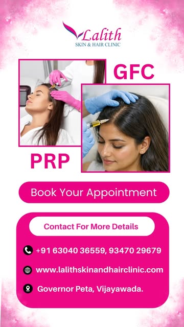 Hair fall bothering you? Don’t ignore the early signs. 

PRP & GFC treatments are advanced hair rest