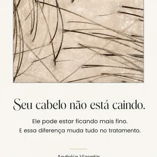 Nem sempre é queda: às vezes, o fio continua crescendo, mas fica cada vez mais fino, delicado e com 