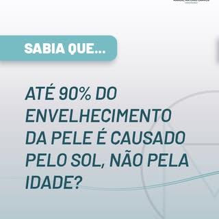 Sabia que... até 90% do envelhecimento da pele é causado pelo sol, não pela idade?

O sol é o maior 