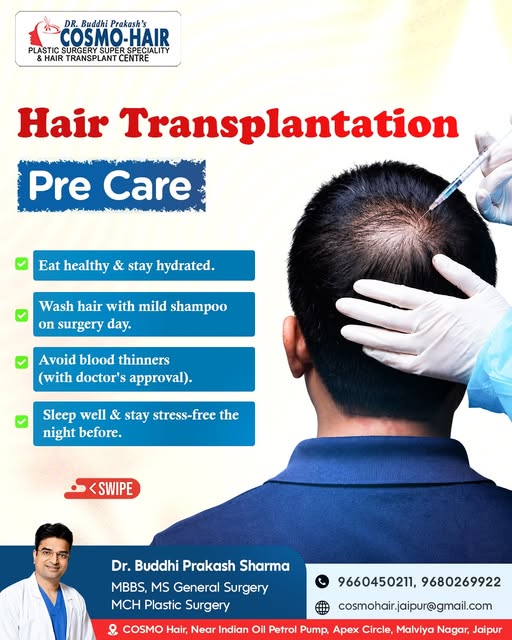 Getting a Hair Transplant? Don't underestimate aftercare.

Before: Prepare.
After: Protect.
During r