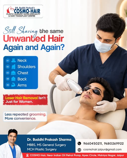 Men, still shaving the same unwanted hair again and again?

Laser Hair Removal Isn’t Just for Women.