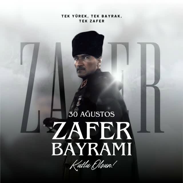 30 Ağustos 1922’de kazanılan Büyük Zafer’in gururunu bugün de aynı inanç ve coşkuyla taşıyoruz.

Baş