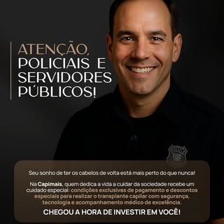 Atenção, policiais e servidores públicos. Seu sonho de ter os cabelos de volta está mais perto do qu