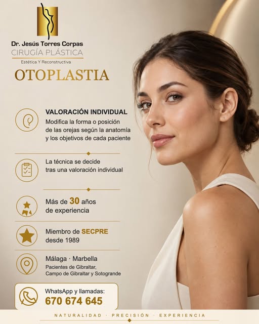 Otoplastia en Málaga y Marbella.

La forma de las orejas también merece una valoración individual.

