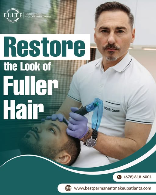 Scalp micropigmentation is a non-surgical solution that recreates the appearance of natural hair fol