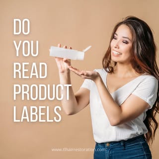 It is important to be aware of what's in the products you buy. Take some time to read product labels