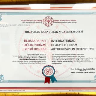 İnterntional Healty Tourism Authorization Certificate