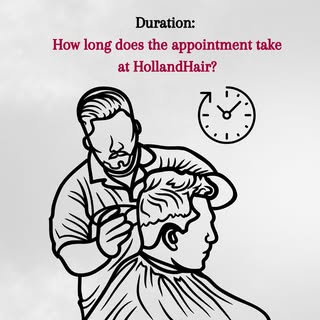 Did you know that an appointment for a new hairpiece at HollandHair takes about 1.5 hours? This give
