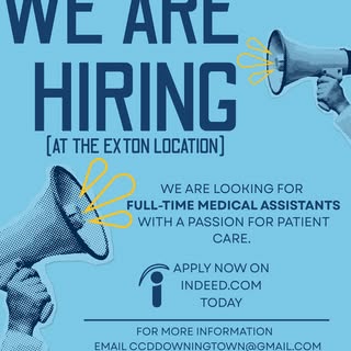🚨 WE’RE HIRING! 🚨

Ready to love where you work?
We’re looking for full-time Medical Assistants to