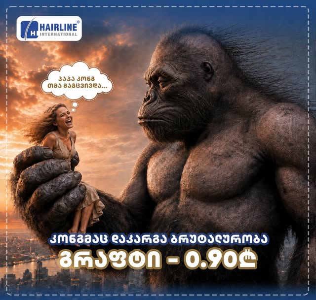 კონგმაც დაკარგა ბრუტალურობა...

💰 გრაფტის ფასი მხოლოდ - 0.90₾ თეთრი

დაიბრუნე თმა, შეცვალე იმიჯი და