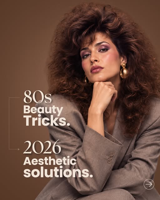 Big hair. Bold makeup. Oversized everything. The ’80s really said: more is more. 😂

But beauty tric