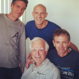 THE MAD PROFESSOR AND HIS BOYS.  Happy Fathers Day to the cool, kind and courteous role model of my 