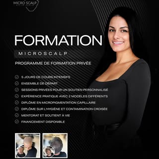 Formation privée en Micropigmentation capillaire ✨
Je vous offre une attention exclusive et 100% de 