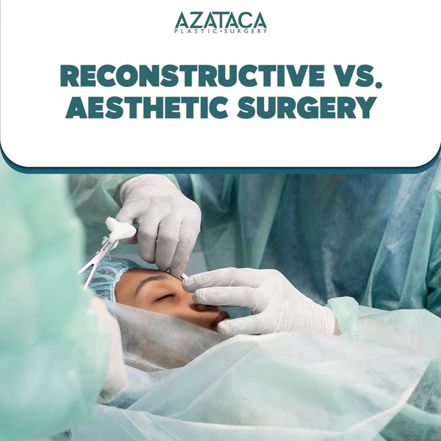 Plastic surgery includes both reconstructive and aesthetic procedures, each with different treatment