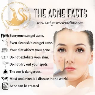 📞 9591 550 555 

THE ACNE FACTS

1. Wash your face atleast twice a day with gentle cleanser.

2. Av