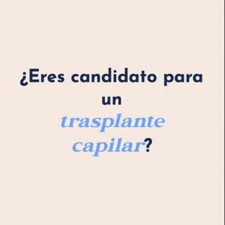 No todas las personas con caída de cabello necesitan un trasplante capilar. Antes de tomar una decis