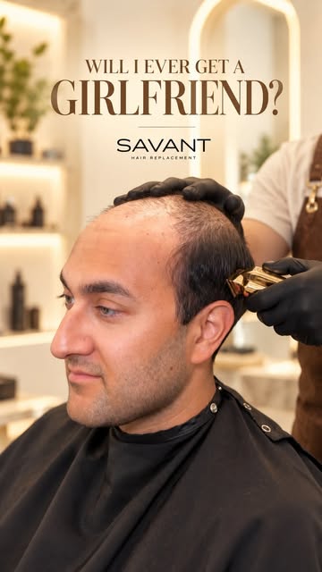 A hair system is custom matched to your hair color, texture, and desired density, then secured to yo