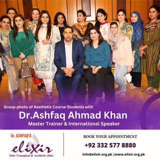 "Glimpses from a memorable day with our talented aesthetic diploma course students! 📸 

Dr. Ashfaq 