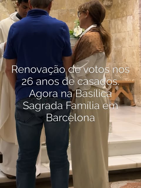 26 anos de casamento. 
15 de Setembro de 2026
Um pouquinho do nosso dia em Barcelona 

Saímos para v