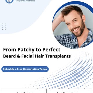 Struggling with a patchy beard or uneven facial hair? Our Beard & Facial Hair Transplant techniques 