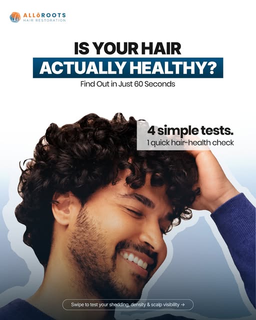 Think your hair is healthy? 👀 Let’s test it in 60 seconds.

check 4 early signs of hair thinning:

