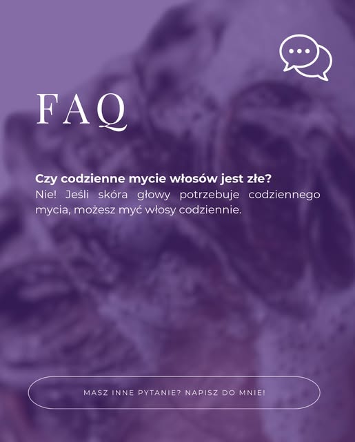 „Nie można myć włosów codziennie” - to jeden z częstych mitów dotyczących pielęgnacji włosów. 

A ja