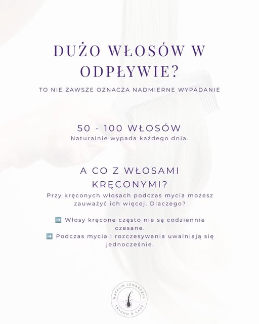 🫧 „Tyle włosów w odpływie?! Czy to normalne?”
Tak - niekoniecznie oznacza to nadmierne wypadanie wł