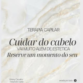 A terapia capilar é um tratamento completo que cuida da saúde do couro cabeludo e dos fios. ✨
Ela aj