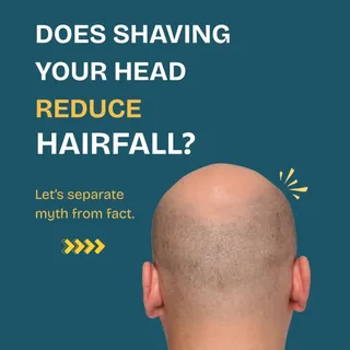🪒 Does shaving your head reduce hair fall or make hair grow thicker?

No. It's one of the biggest h