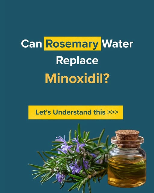 🌿 Can Rosemary Water Replace Minoxidil?

Rosemary has gained attention as a natural hair-care ingre