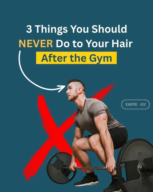 Your workout may be over, but your scalp still needs some care. 🏋️‍♂️💦

3 things you should NEVER 