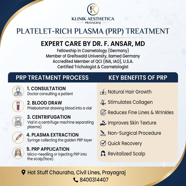 Transform your hair and skin health with advanced Platelet-Rich Plasma (PRP) Treatment at Klinik Aes