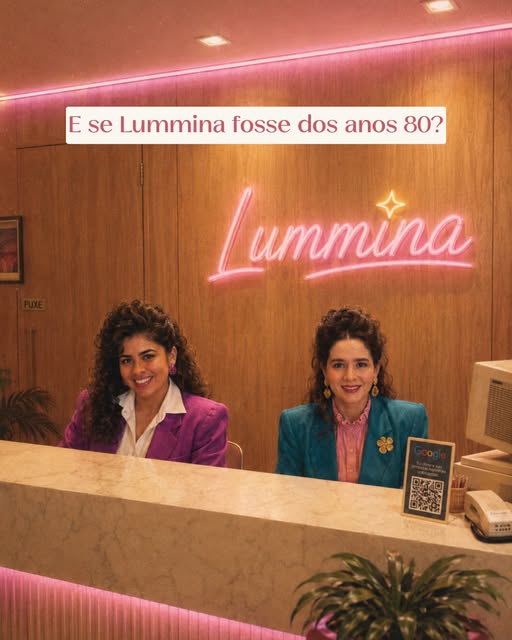 Entrando na trend haha o que acharam da nossa estética dos anos 80? 👀✨
#lummina #anos80 #trendanos8