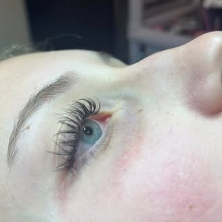 Lash lift and tint with soft hybrid extensions. #Sherene #scottsdalelashlift #scottsdalelashes #scot