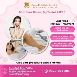 Be ready to Dazzle! 

Listen to your skin.👂🏻💁🏻‍♀️ & choose the permanent hair removal solution �