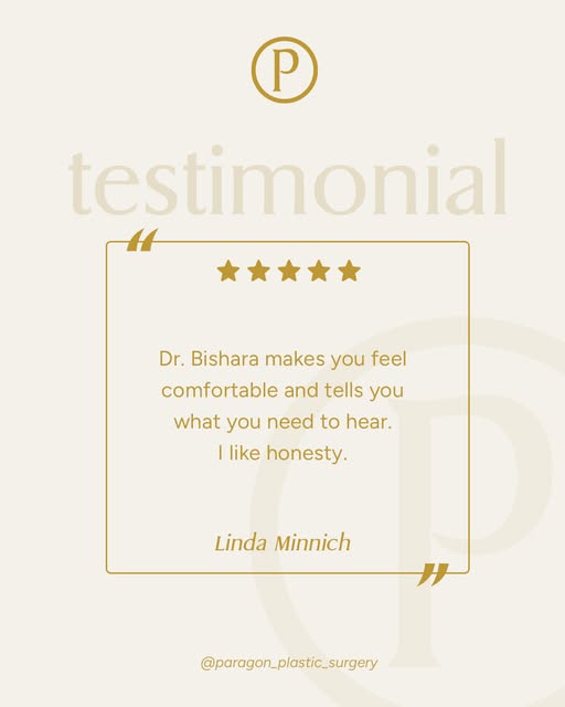 Honesty comes up again and again when patients describe Dr. Bishara, and we're proud that it does.

