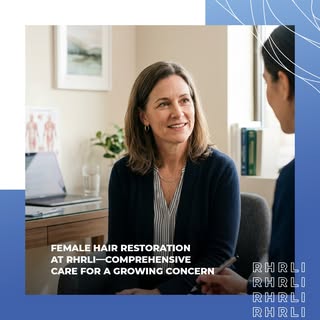Nearly half of all women will experience noticeable hair thinning in their lifetime. At RHRLI, we of